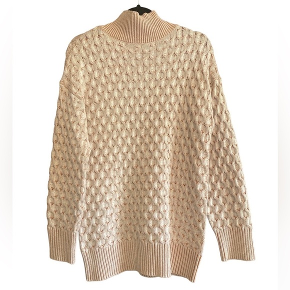 NWOT Knox Rose Woman’s Cream/Orange Turtleneck Sweater, Size XS - Picture 5 of 7